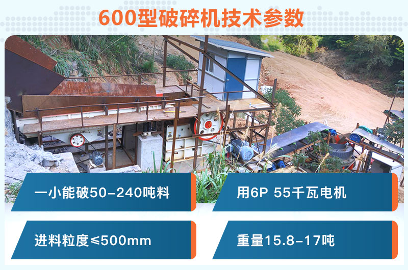 600型破碎機(jī)一小時(shí)能破多少料？用多少千瓦電機(jī)？