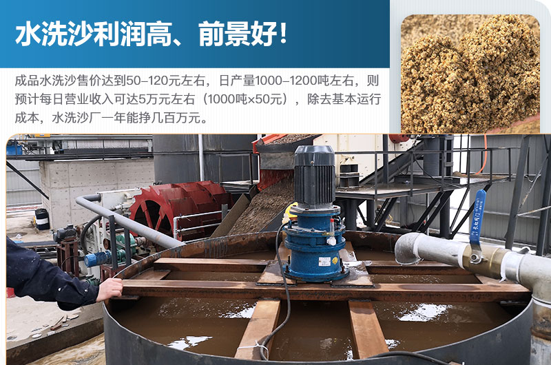 水洗砂的原料是什么？水洗沙一年能掙多少錢？