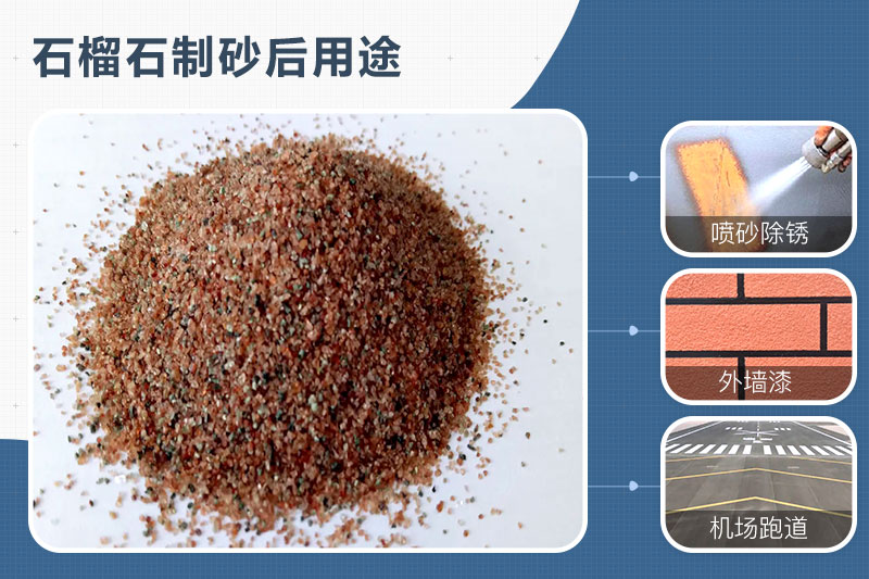 石榴石可以制砂嗎？石榴石制砂機(jī)及生產(chǎn)工藝
