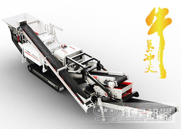 履帶沙石分離機(jī)在河南焦作奮力生產(chǎn)，開(kāi)工賺錢