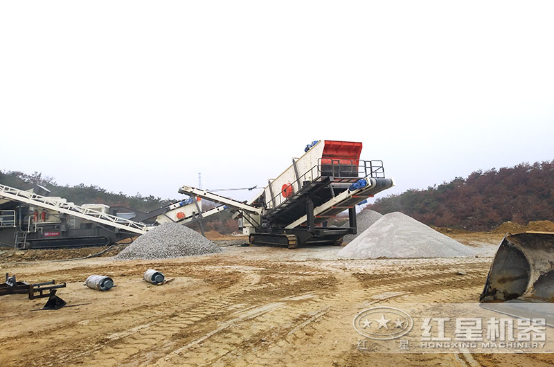 移動破石子機(jī)，目前國內(nèi)比較先進(jìn)的破碎石子機(jī)器